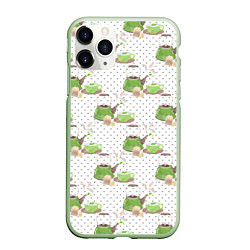 Чехол iPhone 11 Pro матовый Зеленый чай, цвет: 3D-салатовый