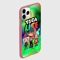 Чехол iPhone 11 Pro матовый Toca Life, цвет: 3D-малиновый — фото 2