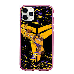 Чехол iPhone 11 Pro матовый Los angeles lakers NBA, цвет: 3D-малиновый