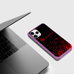 Чехол iPhone 11 Pro матовый Мерседес 115, цвет: 3D-фиолетовый — фото 2