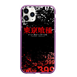 Чехол iPhone 11 Pro матовый TOKYO GHOUL МИНУС 7 ТОКИЙСКИЙ ГУЛЬ 1000-7, цвет: 3D-фиолетовый