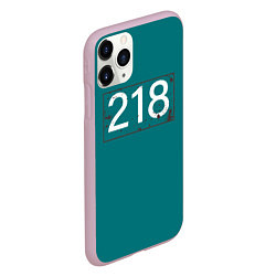 Чехол iPhone 11 Pro матовый Игрок в кальмара 218, цвет: 3D-розовый — фото 2