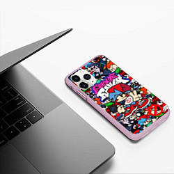 Чехол iPhone 11 Pro матовый FRIDAY NIGHT FUNKIN ВСЕ ПЕРСОНАЖИ, цвет: 3D-розовый — фото 2