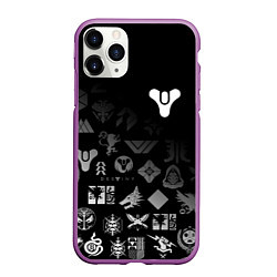 Чехол iPhone 11 Pro матовый DESTINY LOGOBOMBING, цвет: 3D-фиолетовый