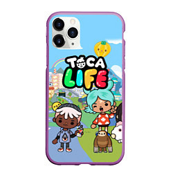 Чехол iPhone 11 Pro матовый Toca Life, цвет: 3D-фиолетовый