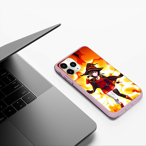 Чехол iPhone 11 Pro матовый MeguminKonoSuba / 3D-Розовый – фото 3