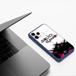 Чехол iPhone 11 Pro матовый SQUID GAME ИГРА В КАЛЬМАРА,, цвет: 3D-тёмно-синий — фото 2