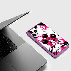 Чехол iPhone 11 Pro матовый Игра в кальмара Squid Game, цвет: 3D-фиолетовый — фото 2