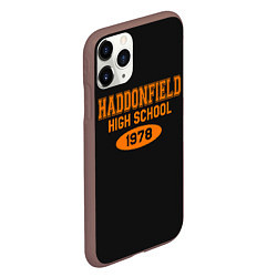 Чехол iPhone 11 Pro матовый Haddonfield High School 1978, цвет: 3D-коричневый — фото 2