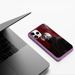 Чехол iPhone 11 Pro матовый TOKYO GHOUL ТОКИЙСКИЙ ГУЛЬ ЩЮПАЛЬЦА, цвет: 3D-фиолетовый — фото 2