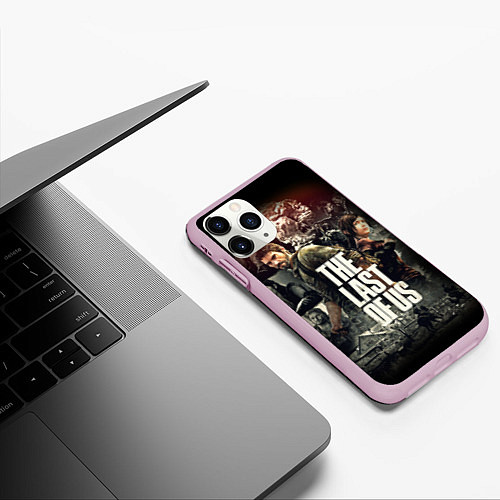 Чехол iPhone 11 Pro матовый THE LAST OF US ЩЕЛКУНЫ / 3D-Розовый – фото 3