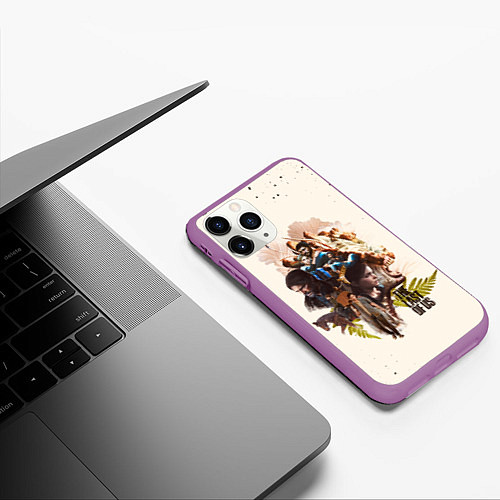 Чехол iPhone 11 Pro матовый THE LAST OF US 2 НОВАЯ ИСТОРИЯ / 3D-Фиолетовый – фото 3