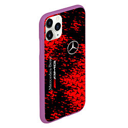 Чехол iPhone 11 Pro матовый Merсedes, цвет: 3D-фиолетовый — фото 2