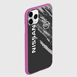 Чехол iPhone 11 Pro матовый Nissan Car Ниссан, цвет: 3D-фиолетовый — фото 2