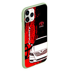 Чехол iPhone 11 Pro матовый Camry Toyota glitch, цвет: 3D-салатовый — фото 2