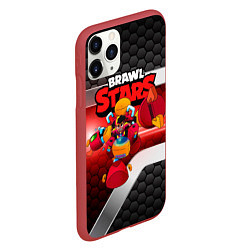 Чехол iPhone 11 Pro матовый Meg Brawl Stars game, цвет: 3D-красный — фото 2