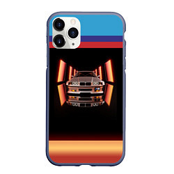 Чехол iPhone 11 Pro матовый БЭХА Мка BMW M, цвет: 3D-серый