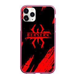 Чехол iPhone 11 Pro матовый Берсерк - Berserk, цвет: 3D-малиновый