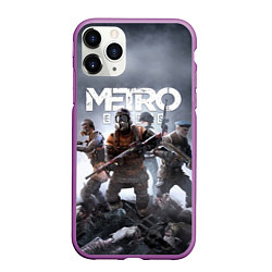 Чехол iPhone 11 Pro матовый МЕТРО ИСХОД АРТЁМ ,ЯДЕРНАЯ ЗИМА METRO EXODUS, цвет: 3D-фиолетовый