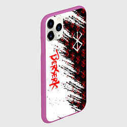 Чехол iPhone 11 Pro матовый Berserk Anime, цвет: 3D-фиолетовый — фото 2