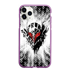 Чехол iPhone 11 Pro матовый Берсерк Berserk, цвет: 3D-фиолетовый