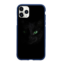Чехол iPhone 11 Pro матовый Хочу быть кошкой, цвет: 3D-тёмно-синий