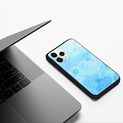 Чехол iPhone 11 Pro матовый Пузыри воздуха, цвет: 3D-черный — фото 2