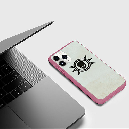 Чехол iPhone 11 Pro матовый Гвардия Смерти до Ереси цвет легиона / 3D-Малиновый – фото 3