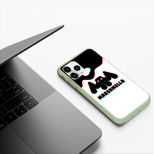 Чехол iPhone 11 Pro матовый MARSHMELLO MELT: МАРШМЕЛЛО / 3D-Салатовый – фото 3