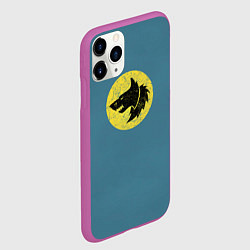 Чехол iPhone 11 Pro матовый Космические Волки цвет легиона 6, цвет: 3D-фиолетовый — фото 2