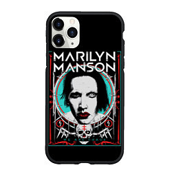 Чехол iPhone 11 Pro матовый Marilyn Manson - We are chaos, цвет: 3D-черный