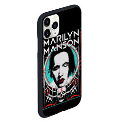 Чехол iPhone 11 Pro матовый Marilyn Manson - We are chaos, цвет: 3D-черный — фото 2
