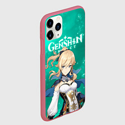 Чехол iPhone 11 Pro матовый ДЖИНН ИЗ МОНДШТАДТА JEAN, цвет: 3D-малиновый — фото 2