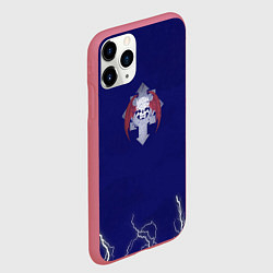 Чехол iPhone 11 Pro матовый Повелители ночи после Ереси цвет легиона, цвет: 3D-малиновый — фото 2
