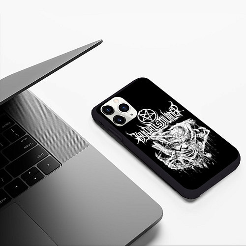 Чехол iPhone 11 Pro матовый Thy Art Is Murder - Hate / 3D-Черный – фото 3
