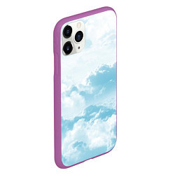 Чехол iPhone 11 Pro матовый Плотные облака, цвет: 3D-фиолетовый — фото 2