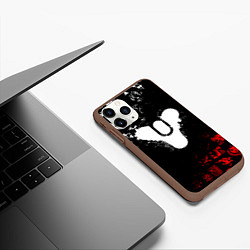 Чехол iPhone 11 Pro матовый DESTINY 2 RED & WHITE PATTERN LOGO, цвет: 3D-коричневый — фото 2