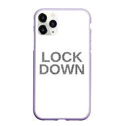 Чехол iPhone 11 Pro матовый QR Lockdown англ, цвет: 3D-светло-сиреневый