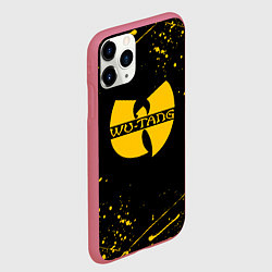 Чехол iPhone 11 Pro матовый WU-TANG CLAN БРЫЗГИ КРАСОК, цвет: 3D-малиновый — фото 2