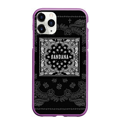 Чехол iPhone 11 Pro матовый Big Baby Tape x Kizaru: BANDANA, цвет: 3D-фиолетовый