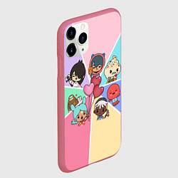 Чехол iPhone 11 Pro матовый TOCA BOCA WORLD HEROES ТОКА БОКА, цвет: 3D-малиновый — фото 2