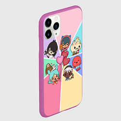 Чехол iPhone 11 Pro матовый TOCA BOCA WORLD HEROES ТОКА БОКА, цвет: 3D-фиолетовый — фото 2