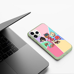 Чехол iPhone 11 Pro матовый TOCA BOCA WORLD HEROES ТОКА БОКА, цвет: 3D-салатовый — фото 2