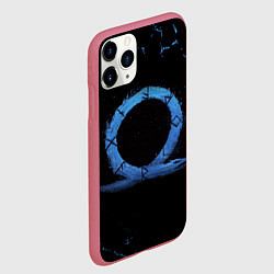 Чехол iPhone 11 Pro матовый GOD OF WAR LOGO ЭМБЛЕМА РАГНАРЁК, цвет: 3D-малиновый — фото 2