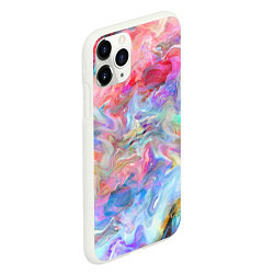 Чехол iPhone 11 Pro матовый Радужное небо, цвет: 3D-белый — фото 2