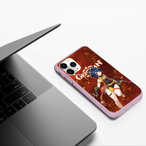 Чехол iPhone 11 Pro матовый СЯН ЛИН XIANGLING Гоба / 3D-Розовый – фото 3