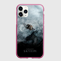 Чехол iPhone 11 Pro матовый Победа над драконом, цвет: 3D-малиновый