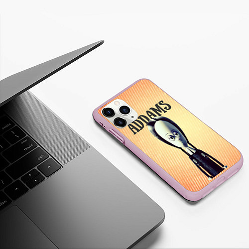 Чехол iPhone 11 Pro матовый Уэнздэй Аддамс! / 3D-Розовый – фото 3