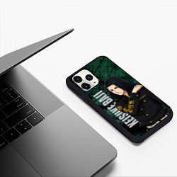 Чехол iPhone 11 Pro матовый Бадзи, цвет: 3D-черный — фото 2