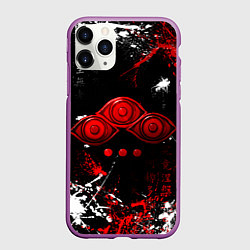 Чехол iPhone 11 Pro матовый Король Захард Башня Бога Знак, цвет: 3D-фиолетовый